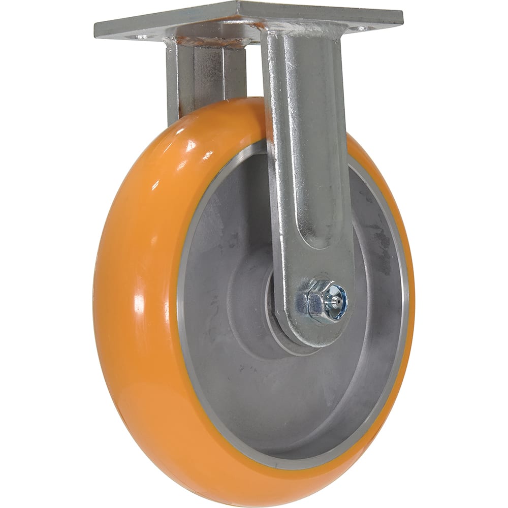 Vestil - Standard Casters; Mount: With Holes ; Style: Rigid ; Wheel Diameter: 8 (Inch); Wheel Width: 2 (Inch); Overall Height (Inch): 9-1/2 ; Load Capacity (Lb.): 2000.000 - Exact Tool & Supply