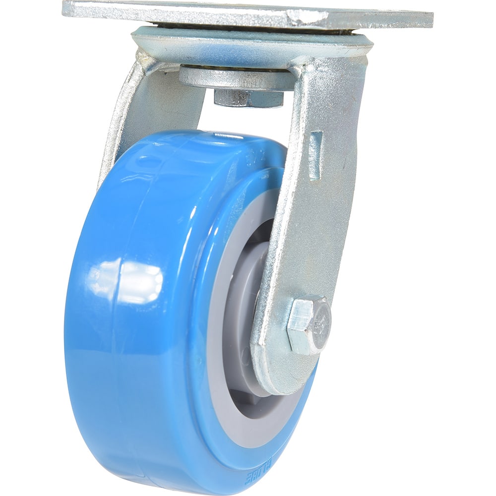 Vestil - Standard Casters; Mount: With Holes ; Style: Swivel ; Wheel Diameter: 5 (Inch); Wheel Width: 2 (Inch); Overall Height (Inch): 6-9/16 ; Load Capacity (Lb.): 771.000 - Exact Tool & Supply