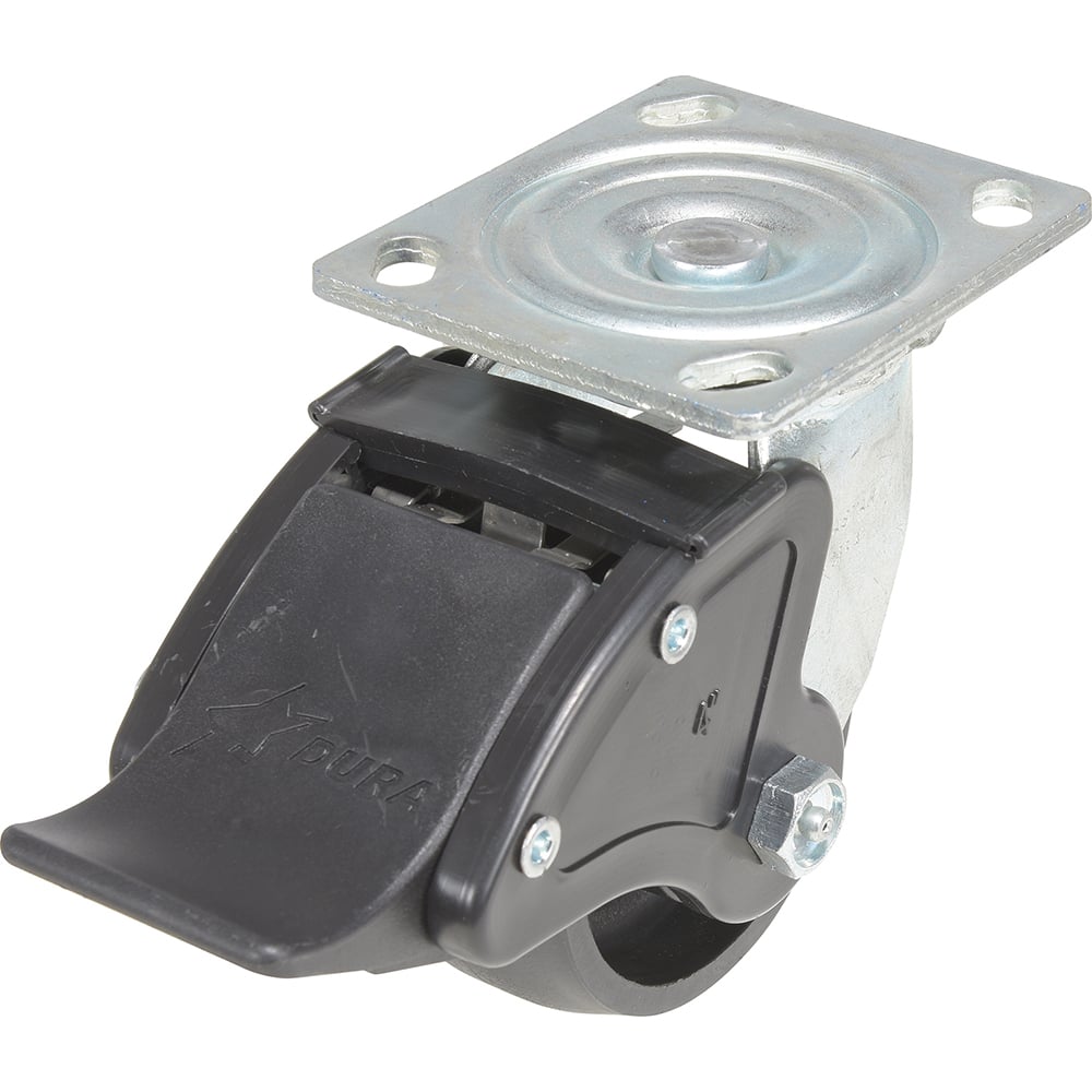 Vestil - Standard Casters; Mount: With Holes ; Style: Swivel w/Total Brake ; Wheel Diameter: 4 (Inch); Wheel Width: 2 (Inch); Overall Height (Inch): 5-1/2 ; Load Capacity (Lb.): 800.000 - Exact Tool & Supply