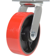 Vestil - Standard Casters; Mount: With Holes ; Style: Swivel ; Wheel Diameter: 6 (Inch); Wheel Width: 2 (Inch); Overall Height (Inch): 7-1/2 ; Load Capacity (Lb.): 1232.000 - Exact Tool & Supply