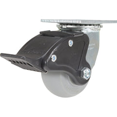 Vestil - Standard Casters; Mount: With Holes ; Style: Swivel w/Total Brake ; Wheel Diameter: 4 (Inch); Wheel Width: 2 (Inch); Overall Height (Inch): 5-1/2 ; Load Capacity (Lb.): 450.000 - Exact Tool & Supply
