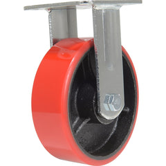 Vestil - Standard Casters; Mount: With Holes ; Style: Rigid ; Wheel Diameter: 6 (Inch); Wheel Width: 2 (Inch); Overall Height (Inch): 7-1/2 ; Load Capacity (Lb.): 1232.000 - Exact Tool & Supply