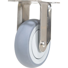 Vestil - Standard Casters; Mount: With Holes ; Style: Rigid ; Wheel Diameter: 4 (Inch); Wheel Width: 1-1/4 (Inch); Overall Height (Inch): 5-1/2 ; Load Capacity (Lb.): 450.000 - Exact Tool & Supply