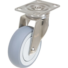 Vestil - Standard Casters; Mount: With Holes ; Style: Swivel ; Wheel Diameter: 4 (Inch); Wheel Width: 1-1/4 (Inch); Overall Height (Inch): 5-1/2 ; Load Capacity (Lb.): 450.000 - Exact Tool & Supply