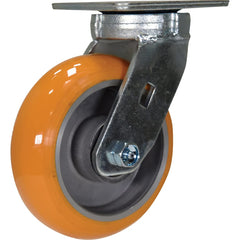Vestil - Standard Casters; Mount: With Holes ; Style: Swivel ; Wheel Diameter: 6 (Inch); Wheel Width: 2 (Inch); Overall Height (Inch): 7-1/2 ; Load Capacity (Lb.): 1500.000 - Exact Tool & Supply