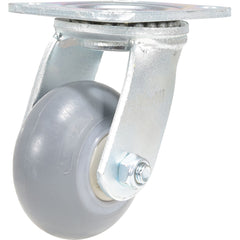 Vestil - Standard Casters; Mount: With Holes ; Style: Swivel ; Wheel Diameter: 4 (Inch); Wheel Width: 2 (Inch); Overall Height (Inch): 5-1/2 ; Load Capacity (Lb.): 485.000 - Exact Tool & Supply
