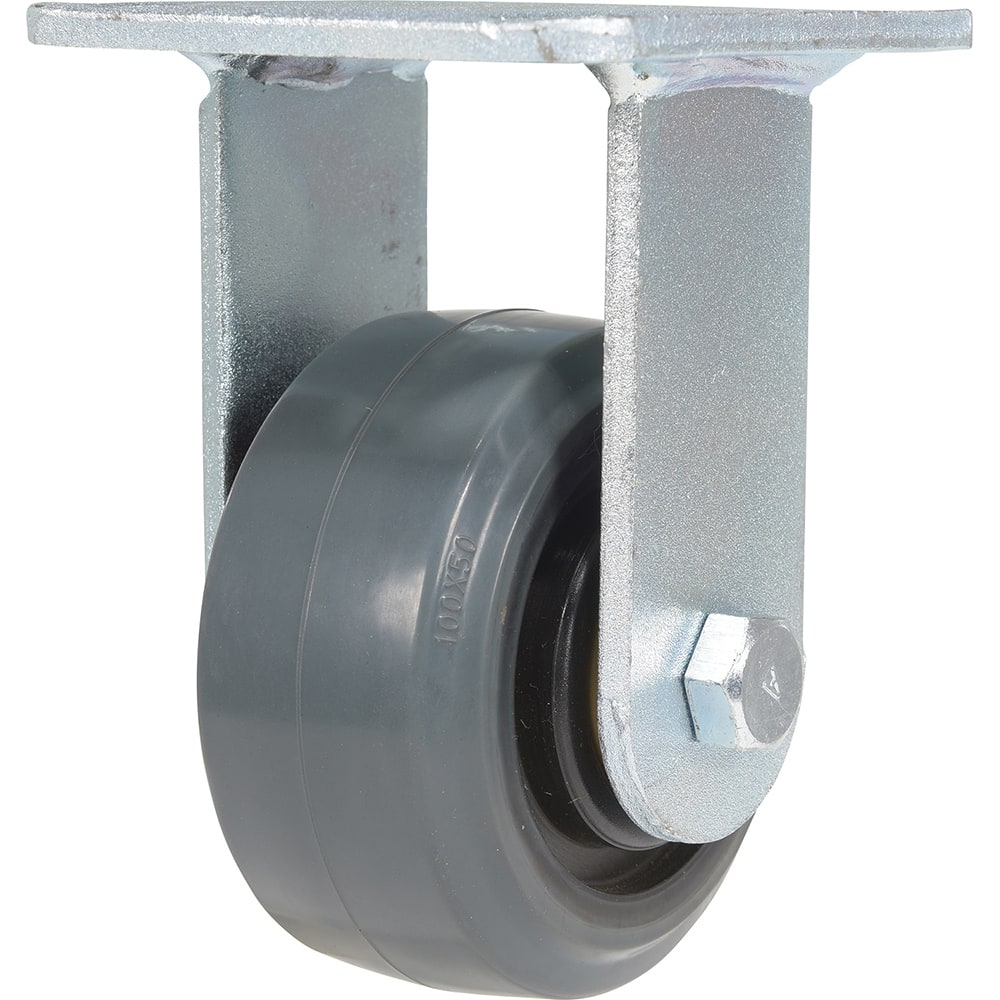 Vestil - Standard Casters; Mount: With Holes ; Style: Rigid ; Wheel Diameter: 4 (Inch); Wheel Width: 2 (Inch); Overall Height (Inch): 5-5/8 ; Load Capacity (Lb.): 551.000 - Exact Tool & Supply