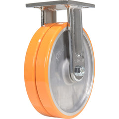 Vestil - Standard Casters; Mount: With Holes ; Style: Rigid ; Wheel Diameter: 8 (Inch); Wheel Width: 2 (Inch); Overall Height (Inch): 9-1/2 ; Load Capacity (Lb.): 2000.000 - Exact Tool & Supply