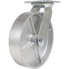 Vestil - Standard Casters; Mount: With Holes ; Style: Swivel ; Wheel Diameter: 8 (Inch); Wheel Width: 2 (Inch); Overall Height (Inch): 9-1/2 ; Load Capacity (Lb.): 1760.000 - Exact Tool & Supply