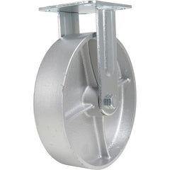 Vestil - Standard Casters; Mount: With Holes ; Style: Rigid ; Wheel Diameter: 8 (Inch); Wheel Width: 2 (Inch); Overall Height (Inch): 9-1/2 ; Load Capacity (Lb.): 1760.000 - Exact Tool & Supply