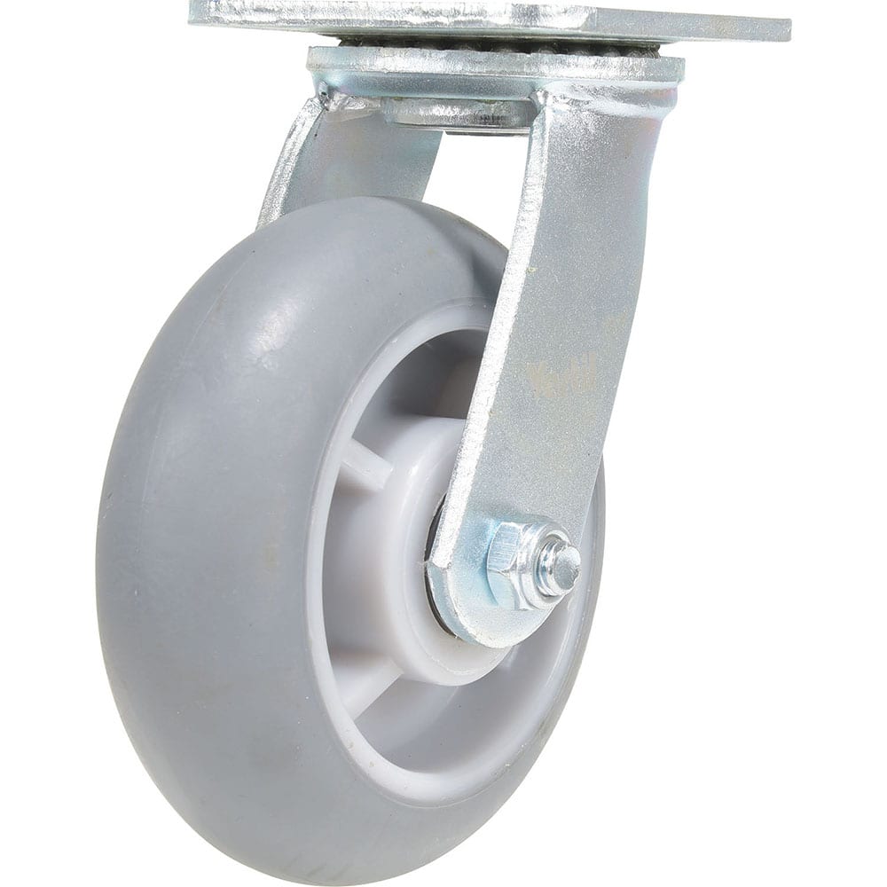 Vestil - Standard Casters; Mount: With Holes ; Style: Swivel ; Wheel Diameter: 6 (Inch); Wheel Width: 2 (Inch); Overall Height (Inch): 7-1/2 ; Load Capacity (Lb.): 639.000 - Exact Tool & Supply