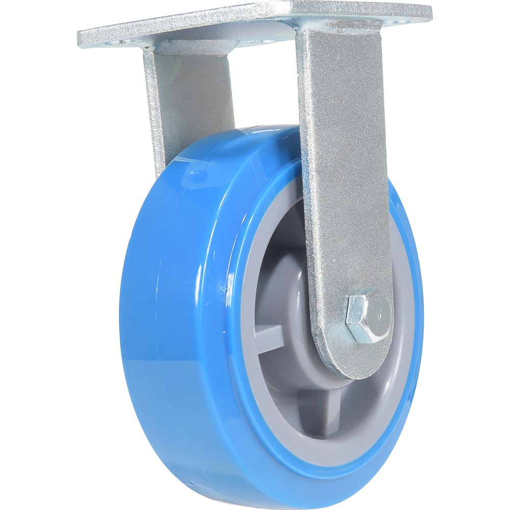 Vestil - Standard Casters; Mount: With Holes ; Style: Rigid ; Wheel Diameter: 6 (Inch); Wheel Width: 2 (Inch); Overall Height (Inch): 7-9/16 ; Load Capacity (Lb.): 903.000 - Exact Tool & Supply