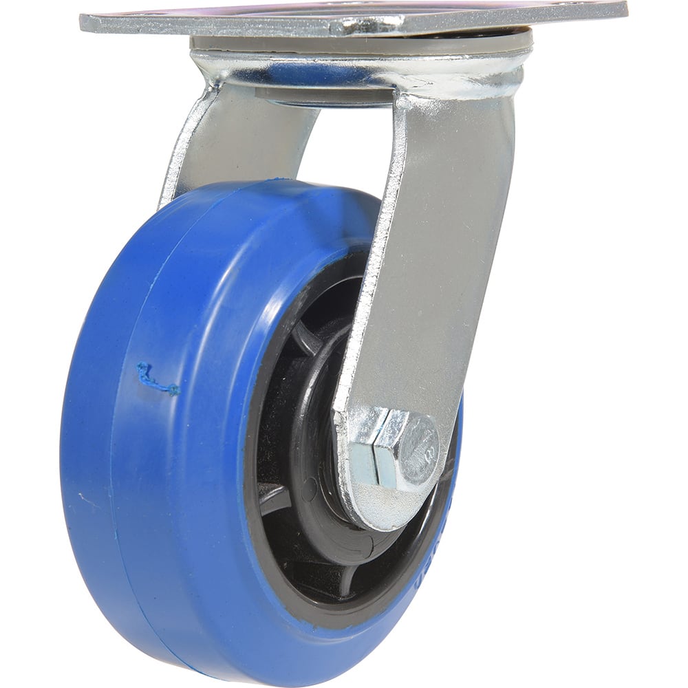 Vestil - Standard Casters; Mount: With Holes ; Style: Swivel ; Wheel Diameter: 5 (Inch); Wheel Width: 2 (Inch); Overall Height (Inch): 6-1/2 ; Load Capacity (Lb.): 550.000 - Exact Tool & Supply