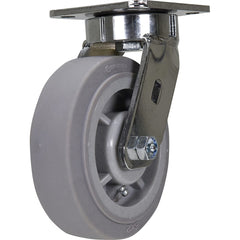 Vestil - Standard Casters; Mount: With Holes ; Style: Swivel ; Wheel Diameter: 6 (Inch); Wheel Width: 2 (Inch); Overall Height (Inch): 7-1/2 ; Load Capacity (Lb.): 600.000 - Exact Tool & Supply