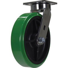 Vestil - Standard Casters; Mount: With Holes ; Style: Swivel ; Wheel Diameter: 8 (Inch); Wheel Width: 2 (Inch); Overall Height (Inch): 9-1/2 ; Load Capacity (Lb.): 1000.000 - Exact Tool & Supply