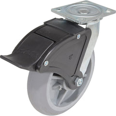 Vestil - Standard Casters; Mount: With Holes ; Style: Swivel w/Total Brake ; Wheel Diameter: 8 (Inch); Wheel Width: 2 (Inch); Overall Height (Inch): 9-1/2 ; Load Capacity (Lb.): 675.000 - Exact Tool & Supply