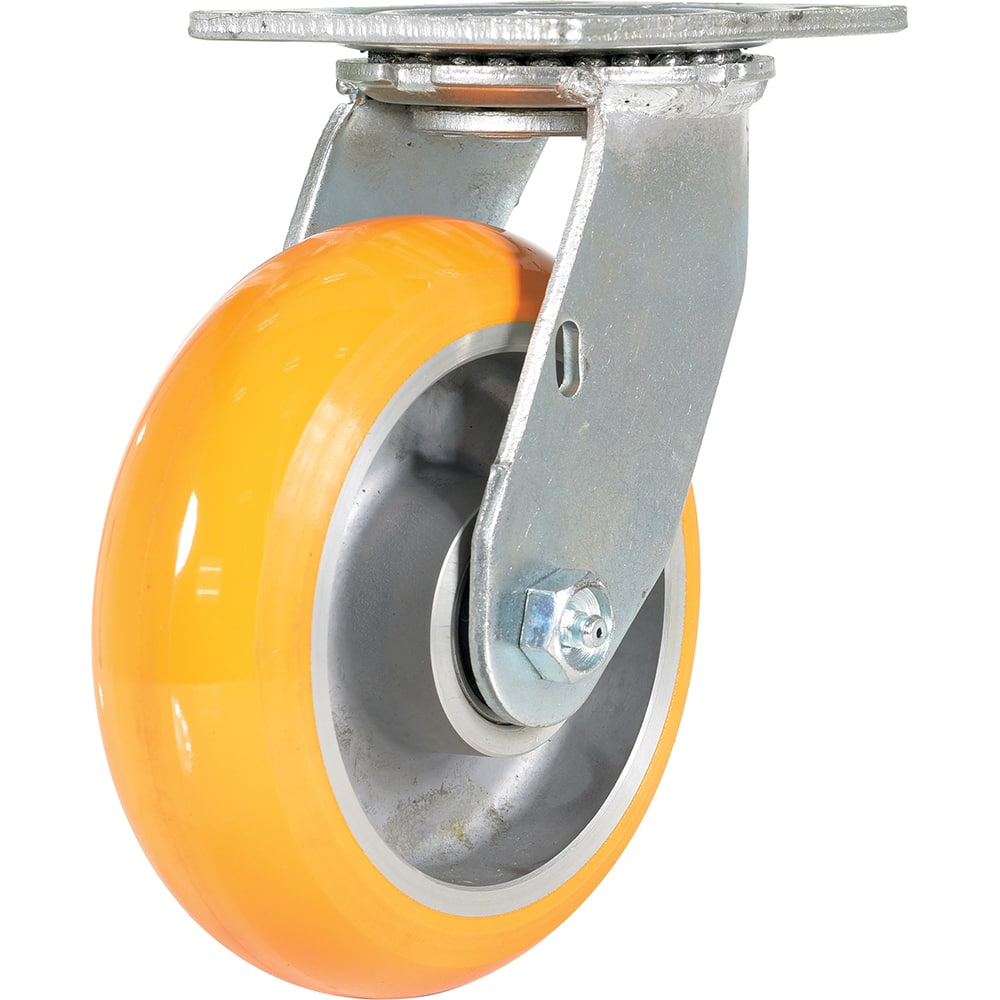 Vestil - Standard Casters; Mount: With Holes ; Style: Swivel ; Wheel Diameter: 6 (Inch); Wheel Width: 2 (Inch); Overall Height (Inch): 7-1/2 ; Load Capacity (Lb.): 1250.000 - Exact Tool & Supply