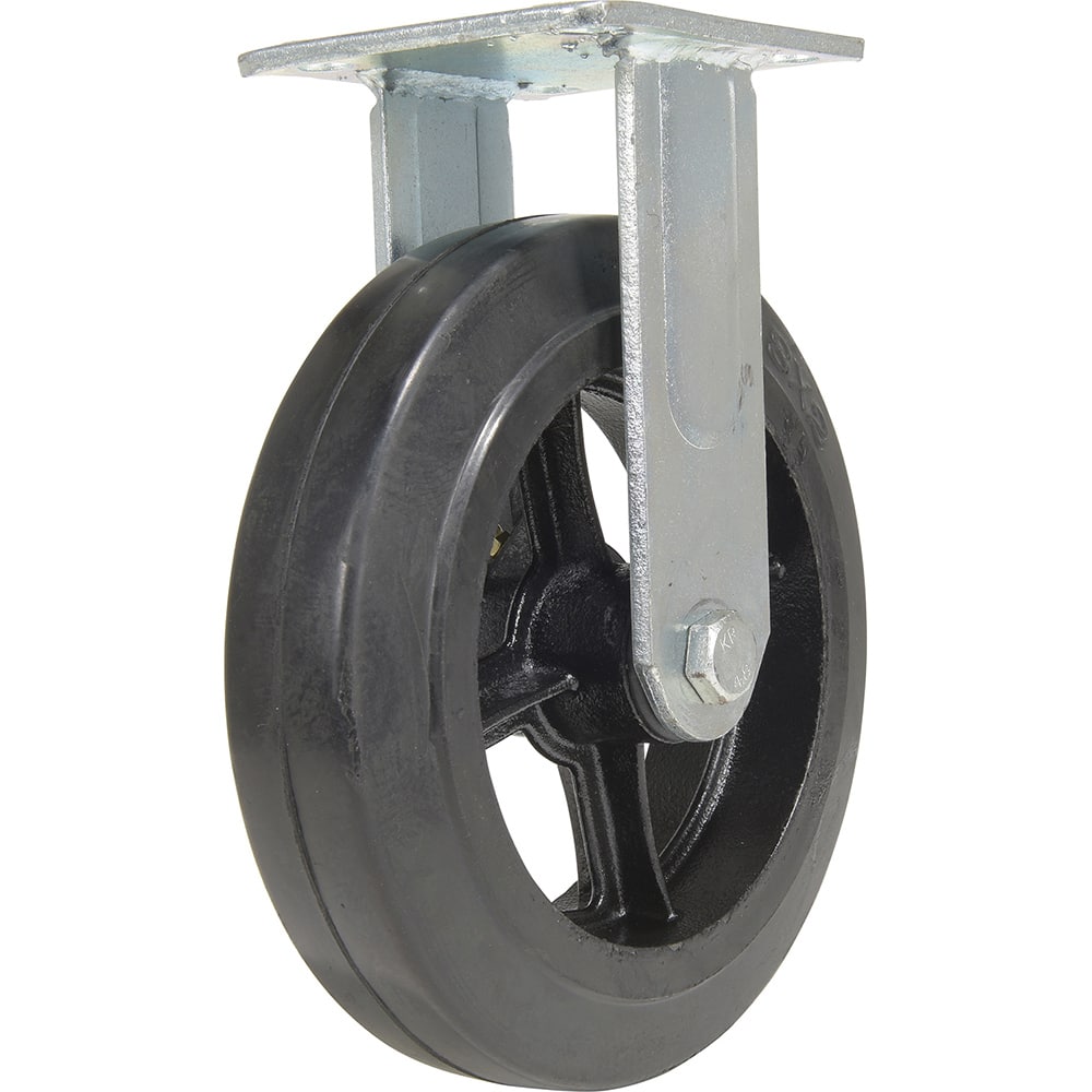 Vestil - Standard Casters; Mount: With Holes ; Style: Rigid ; Wheel Diameter: 8 (Inch); Wheel Width: 2 (Inch); Overall Height (Inch): 9-1/2 ; Load Capacity (Lb.): 551.000 - Exact Tool & Supply