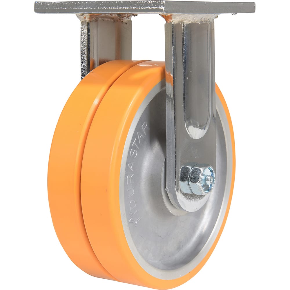 Vestil - Standard Casters; Mount: With Holes ; Style: Rigid ; Wheel Diameter: 6 (Inch); Wheel Width: 2 (Inch); Overall Height (Inch): 7-1/2 ; Load Capacity (Lb.): 1500.000 - Exact Tool & Supply