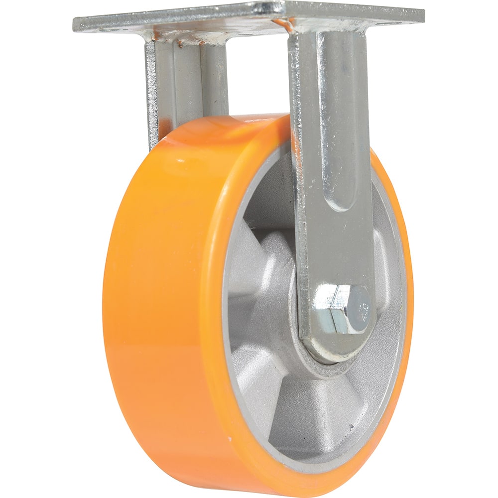 Vestil - Standard Casters; Mount: With Holes ; Style: Rigid ; Wheel Diameter: 6 (Inch); Wheel Width: 2 (Inch); Overall Height (Inch): 7-1/2 ; Load Capacity (Lb.): 1212.000 - Exact Tool & Supply