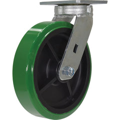 Vestil - Standard Casters; Mount: With Holes ; Style: Swivel ; Wheel Diameter: 8 (Inch); Wheel Width: 2 (Inch); Overall Height (Inch): 9-1/2 ; Load Capacity (Lb.): 1000.000 - Exact Tool & Supply