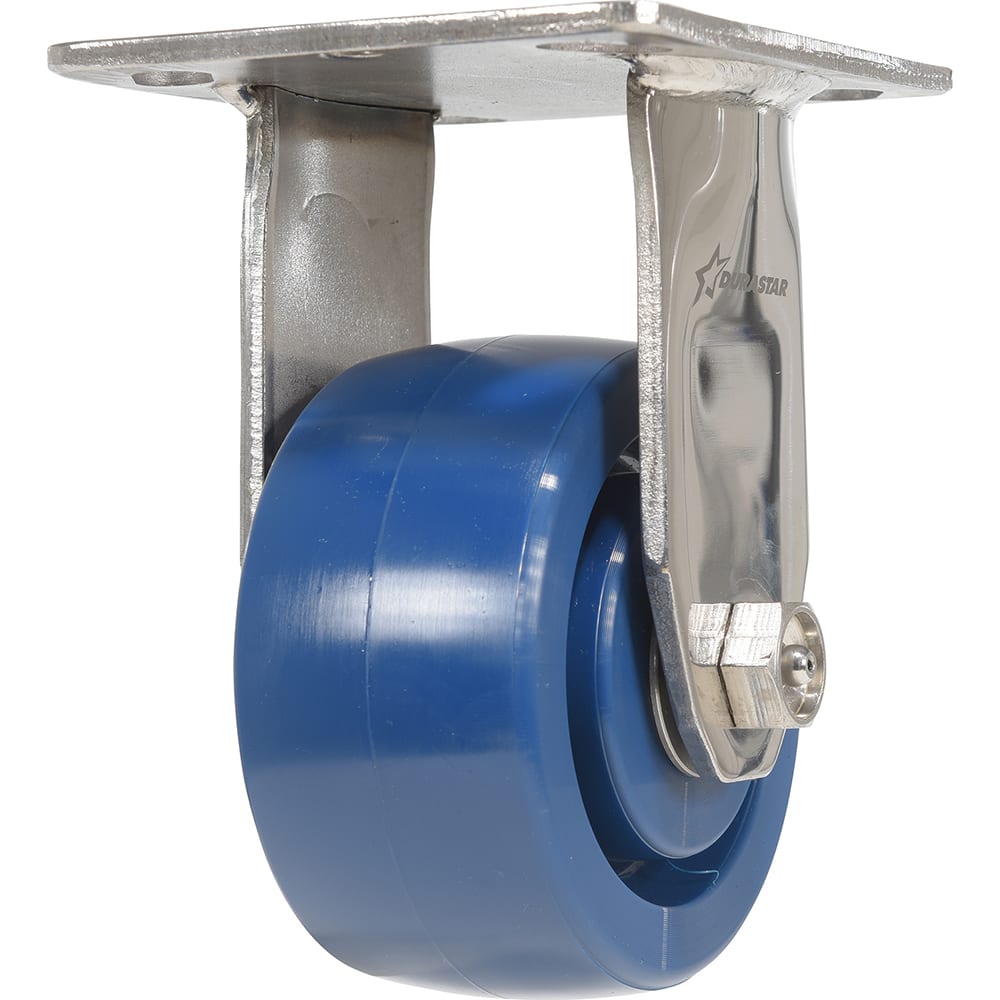 Vestil - Standard Casters; Mount: With Holes ; Style: Rigid ; Wheel Diameter: 4 (Inch); Wheel Width: 2 (Inch); Overall Height (Inch): 5-3/4 ; Load Capacity (Lb.): 800.000 - Exact Tool & Supply