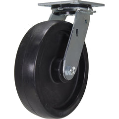 Vestil - Standard Casters; Mount: With Holes ; Style: 4-Position Swivel Lock ; Wheel Diameter: 8 (Inch); Wheel Width: 2 (Inch); Overall Height (Inch): 5-1/2 ; Load Capacity (Lb.): 1250.000 - Exact Tool & Supply