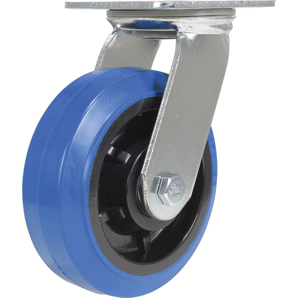 Vestil - Standard Casters; Mount: With Holes ; Style: Swivel ; Wheel Diameter: 6 (Inch); Wheel Width: 2 (Inch); Overall Height (Inch): 7-1/2 ; Load Capacity (Lb.): 770.000 - Exact Tool & Supply