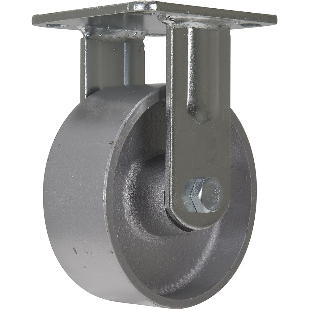 Vestil - Standard Casters; Mount: With Holes ; Style: Rigid ; Wheel Diameter: 5 (Inch); Wheel Width: 2 (Inch); Overall Height (Inch): 6-1/2 ; Load Capacity (Lb.): 1322.000 - Exact Tool & Supply