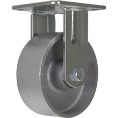 Vestil - Standard Casters; Mount: With Holes ; Style: Rigid ; Wheel Diameter: 5 (Inch); Wheel Width: 2 (Inch); Overall Height (Inch): 6-1/2 ; Load Capacity (Lb.): 1322.000 - Exact Tool & Supply