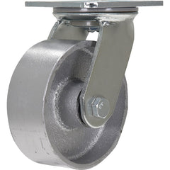 Vestil - Standard Casters; Mount: With Holes ; Style: Swivel ; Wheel Diameter: 5 (Inch); Wheel Width: 2 (Inch); Overall Height (Inch): 6-1/2 ; Load Capacity (Lb.): 1322.000 - Exact Tool & Supply
