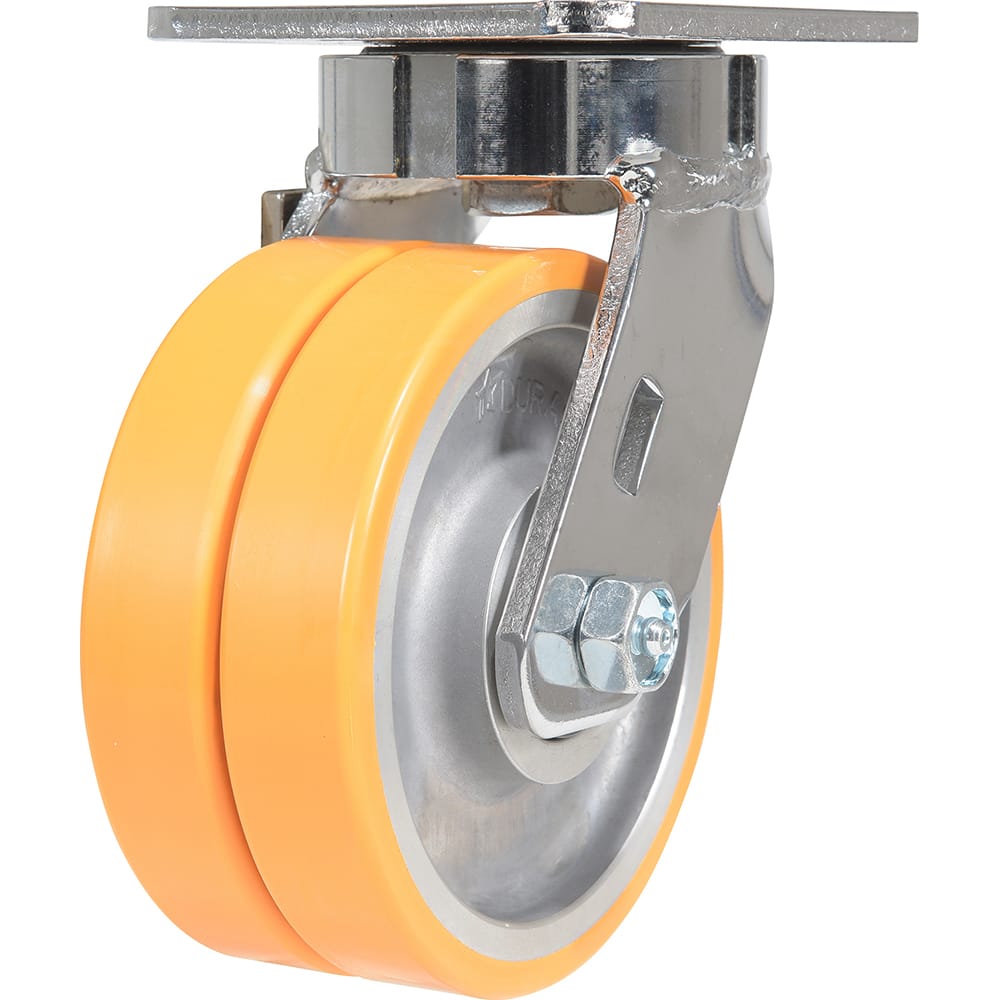 Vestil - Standard Casters; Mount: With Holes ; Style: Swivel ; Wheel Diameter: 5 (Inch); Wheel Width: 2 (Inch); Overall Height (Inch): 6-1/2 ; Load Capacity (Lb.): 1200.000 - Exact Tool & Supply