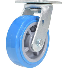 Vestil - Standard Casters; Mount: With Holes ; Style: Swivel ; Wheel Diameter: 6 (Inch); Wheel Width: 2 (Inch); Overall Height (Inch): 7-9/16 ; Load Capacity (Lb.): 903.000 - Exact Tool & Supply