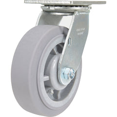 Vestil - Standard Casters; Mount: With Holes ; Style: Swivel ; Wheel Diameter: 6 (Inch); Wheel Width: 2 (Inch); Overall Height (Inch): 7-1/2 ; Load Capacity (Lb.): 600.000 - Exact Tool & Supply