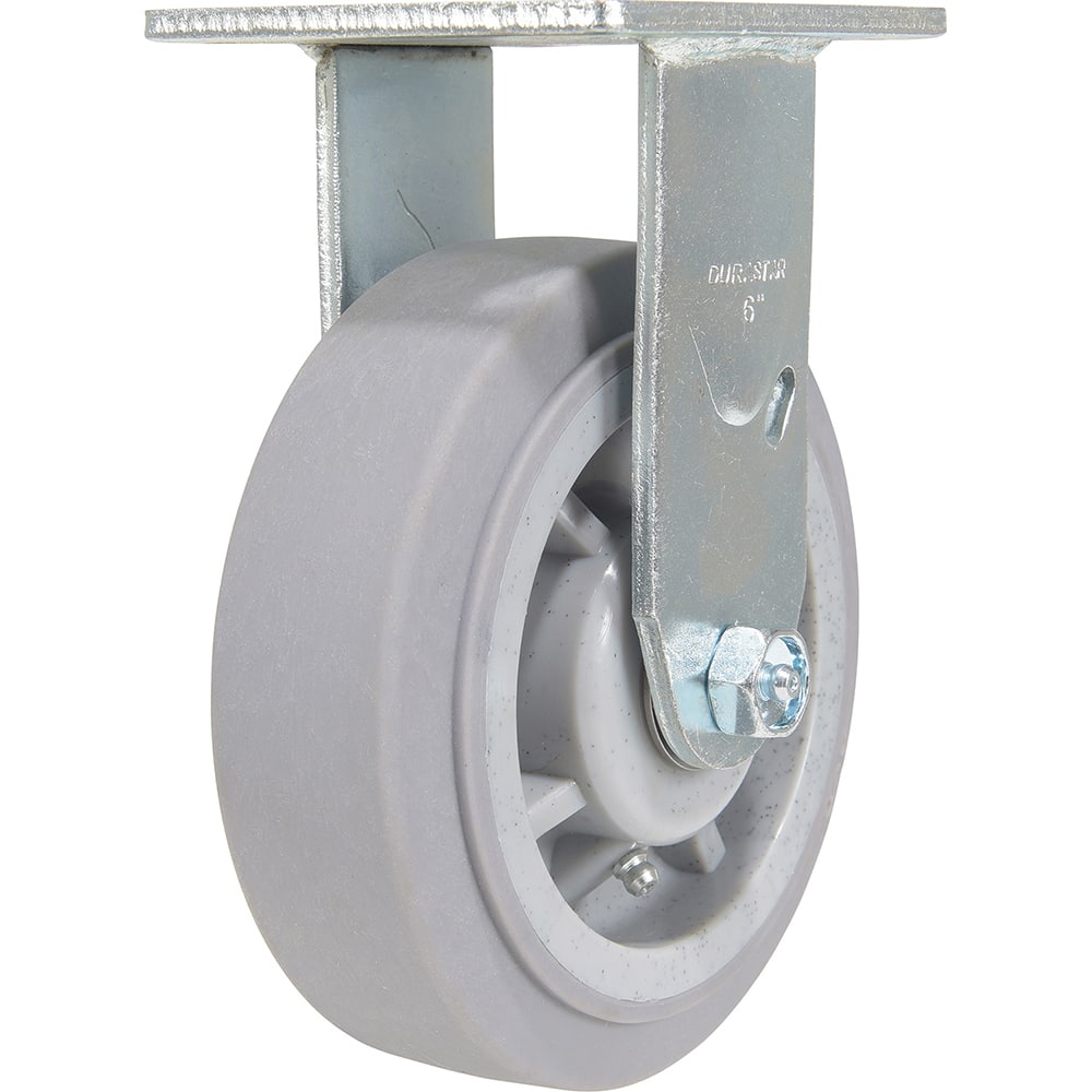 Vestil - Standard Casters; Mount: With Holes ; Style: Rigid ; Wheel Diameter: 6 (Inch); Wheel Width: 2 (Inch); Overall Height (Inch): 7-1/2 ; Load Capacity (Lb.): 600.000 - Exact Tool & Supply