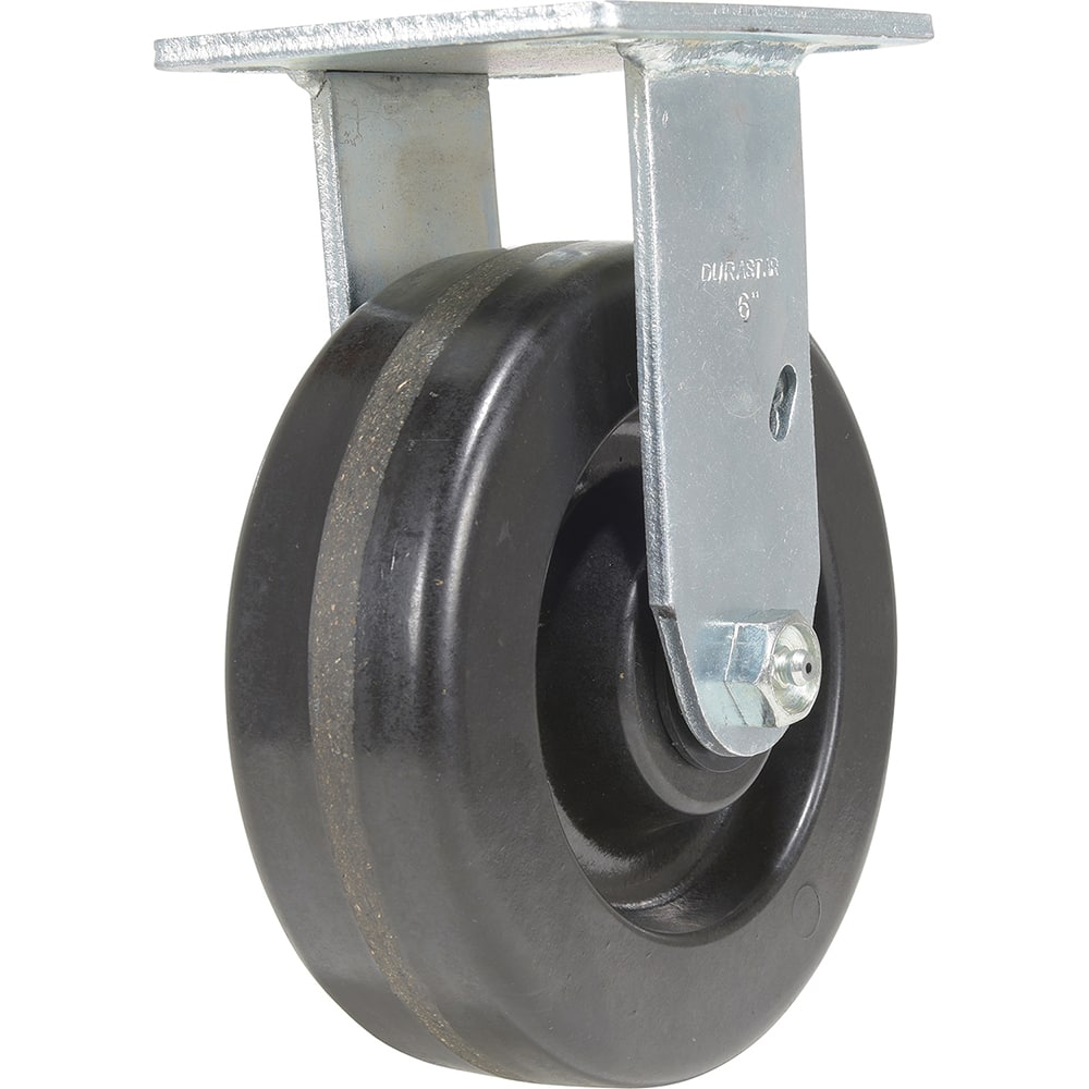 Vestil - Standard Casters; Mount: With Holes ; Style: Rigid ; Wheel Diameter: 6 (Inch); Wheel Width: 2 (Inch); Overall Height (Inch): 7-1/2 ; Load Capacity (Lb.): 1200.000 - Exact Tool & Supply