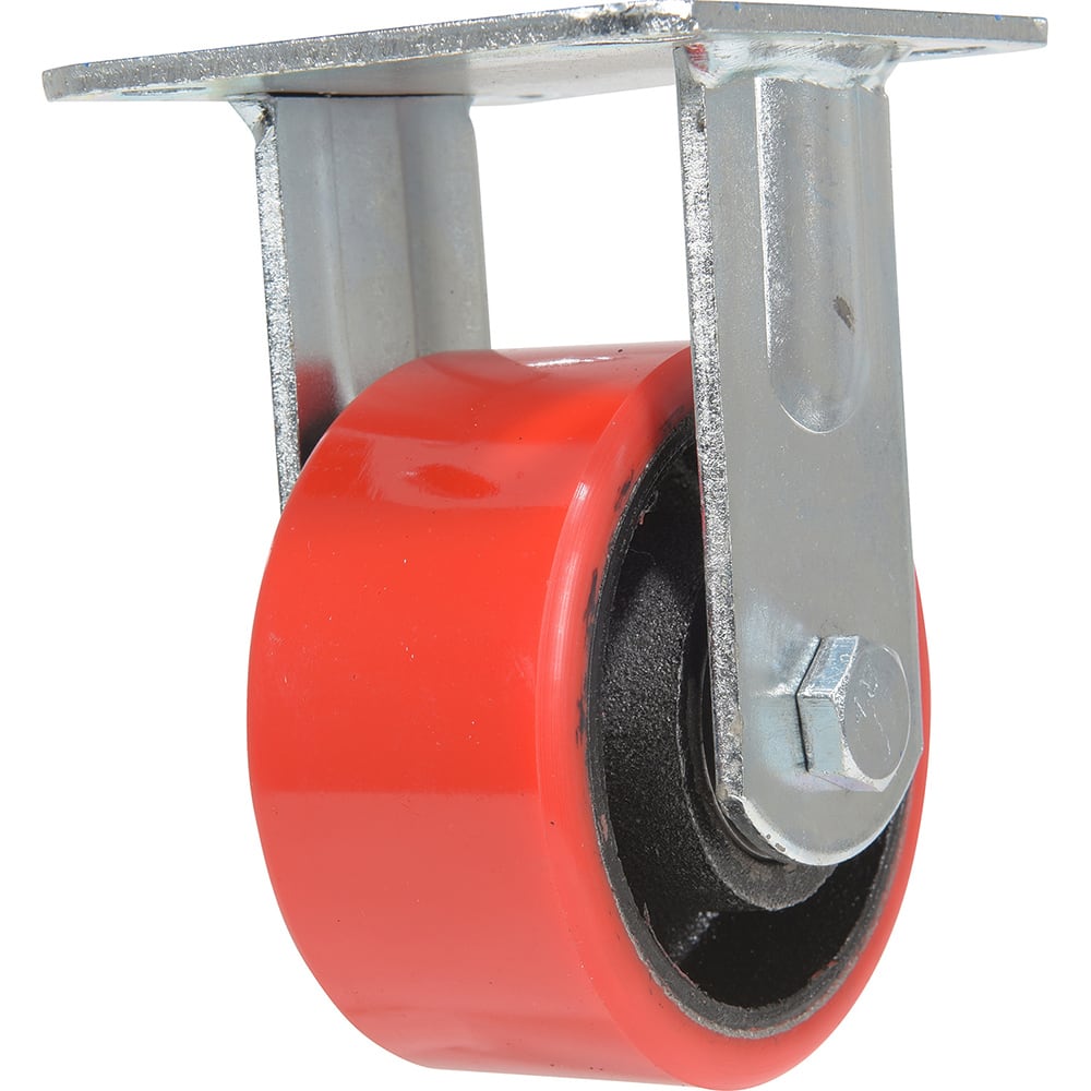 Vestil - Standard Casters; Mount: With Holes ; Style: Rigid ; Wheel Diameter: 4 (Inch); Wheel Width: 2 (Inch); Overall Height (Inch): 5-1/2 ; Load Capacity (Lb.): 792.000 - Exact Tool & Supply