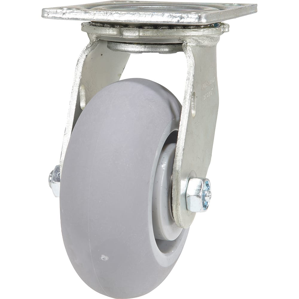 Vestil - Standard Casters; Mount: With Holes ; Style: Swivel ; Wheel Diameter: 5 (Inch); Wheel Width: 2 (Inch); Overall Height (Inch): 6-1/2 ; Load Capacity (Lb.): 500.000 - Exact Tool & Supply