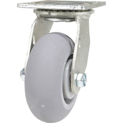 Vestil - Standard Casters; Mount: With Holes ; Style: Swivel ; Wheel Diameter: 5 (Inch); Wheel Width: 2 (Inch); Overall Height (Inch): 6-1/2 ; Load Capacity (Lb.): 500.000 - Exact Tool & Supply