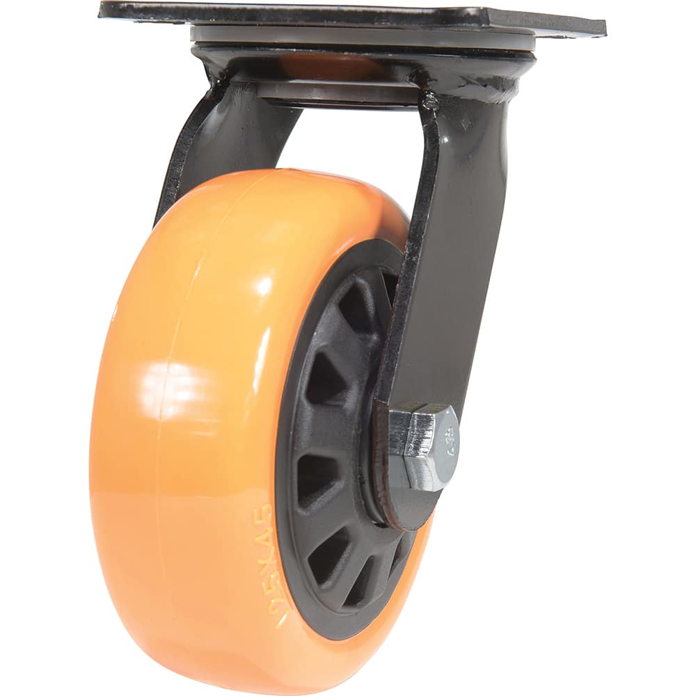 Vestil - Standard Casters; Mount: With Holes ; Style: Swivel ; Wheel Diameter: 5 (Inch); Wheel Width: 2 (Inch); Overall Height (Inch): 6-1/2 ; Load Capacity (Lb.): 726.000 - Exact Tool & Supply