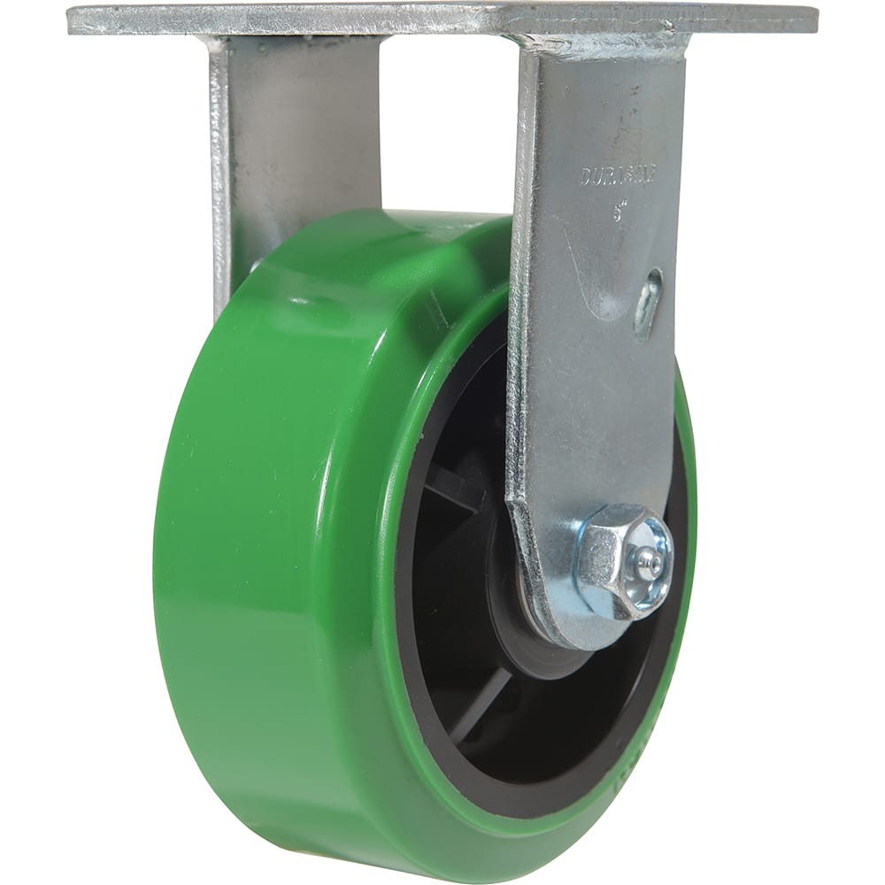 Vestil - Standard Casters; Mount: With Holes ; Style: Rigid ; Wheel Diameter: 5 (Inch); Wheel Width: 2 (Inch); Overall Height (Inch): 6-1/2 ; Load Capacity (Lb.): 750.000 - Exact Tool & Supply