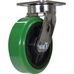 Vestil - Standard Casters; Mount: With Holes ; Style: Swivel ; Wheel Diameter: 6 (Inch); Wheel Width: 2 (Inch); Overall Height (Inch): 7-1/2 ; Load Capacity (Lb.): 900.000 - Exact Tool & Supply