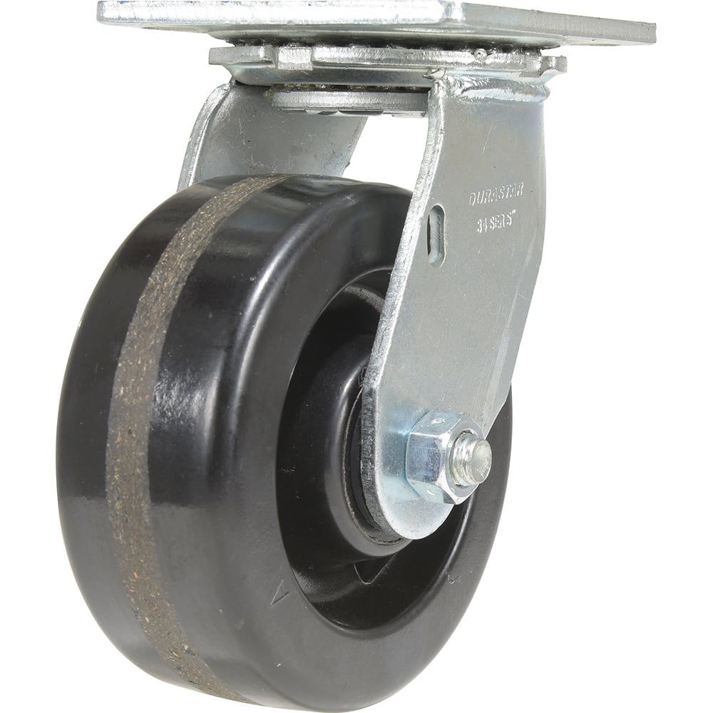 Vestil - Standard Casters; Mount: With Holes ; Style: Swivel ; Wheel Diameter: 5 (Inch); Wheel Width: 2 (Inch); Overall Height (Inch): 6-1/2 ; Load Capacity (Lb.): 1000.000 - Exact Tool & Supply