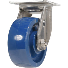 Vestil - Standard Casters; Mount: With Holes ; Style: Swivel ; Wheel Diameter: 5 (Inch); Wheel Width: 2 (Inch); Overall Height (Inch): 6-9/16 ; Load Capacity (Lb.): 1000.000 - Exact Tool & Supply