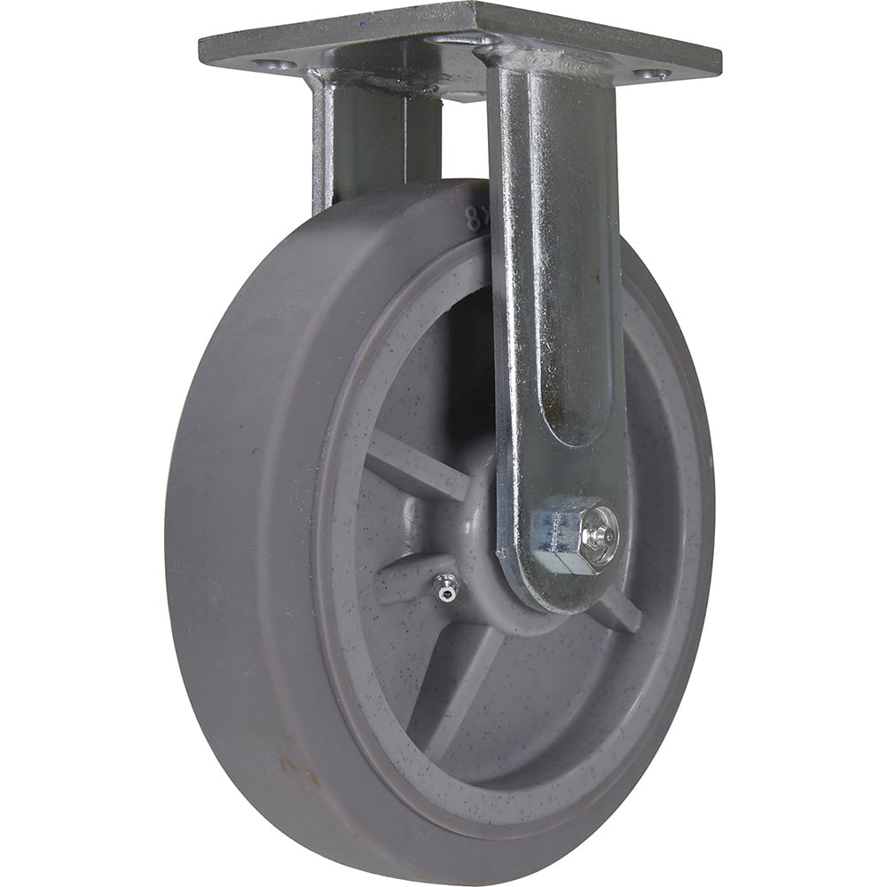 Vestil - Standard Casters; Mount: With Holes ; Style: Rigid ; Wheel Diameter: 8 (Inch); Wheel Width: 2 (Inch); Overall Height (Inch): 9-1/2 ; Load Capacity (Lb.): 675.000 - Exact Tool & Supply