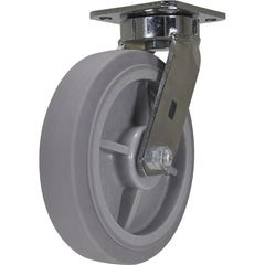 Vestil - Standard Casters; Mount: With Holes ; Style: Swivel ; Wheel Diameter: 8 (Inch); Wheel Width: 2 (Inch); Overall Height (Inch): 9-1/2 ; Load Capacity (Lb.): 675.000 - Exact Tool & Supply