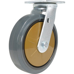 Vestil - Standard Casters; Mount: With Holes ; Style: Swivel ; Wheel Diameter: 8 (Inch); Wheel Width: 2 (Inch); Overall Height (Inch): 9-1/2 ; Load Capacity (Lb.): 881.000 - Exact Tool & Supply