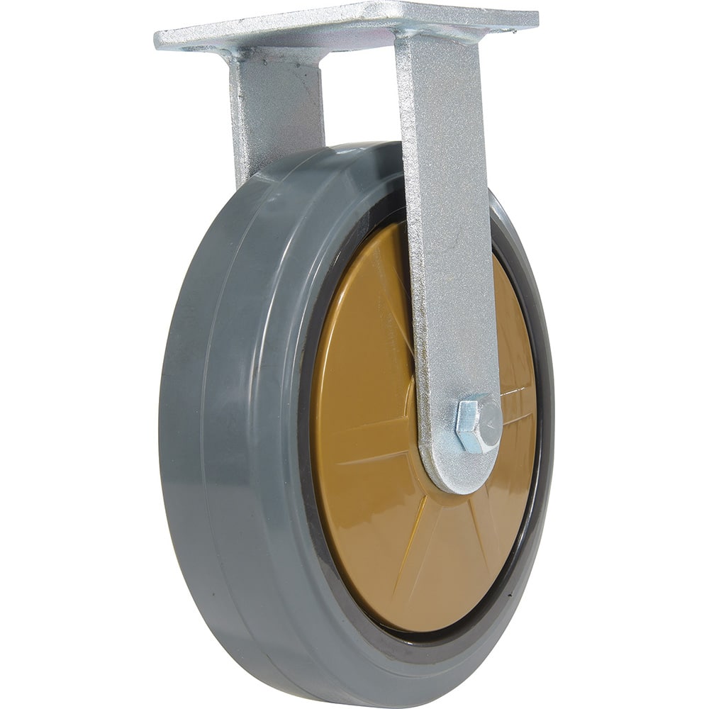 Vestil - Standard Casters; Mount: With Holes ; Style: Rigid ; Wheel Diameter: 8 (Inch); Wheel Width: 2 (Inch); Overall Height (Inch): 9-1/2 ; Load Capacity (Lb.): 881.000 - Exact Tool & Supply