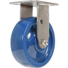 Vestil - Standard Casters; Mount: With Holes ; Style: Rigid ; Wheel Diameter: 6 (Inch); Wheel Width: 2 (Inch); Overall Height (Inch): 7-9/16 ; Load Capacity (Lb.): 1200.000 - Exact Tool & Supply
