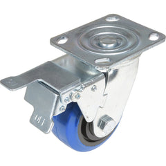 Vestil - Standard Casters; Mount: With Holes ; Style: Swivel w/Total Brake ; Wheel Diameter: 4 (Inch); Wheel Width: 2 (Inch); Overall Height (Inch): 5-1/2 ; Load Capacity (Lb.): 550.000 - Exact Tool & Supply